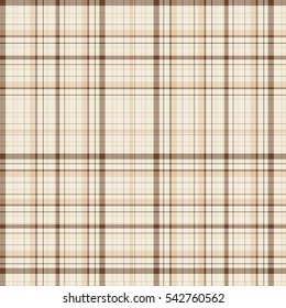 Checkered fabric tartan textile. Vector seamless pattern