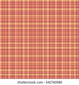 Checkered fabric tartan textile. Vector seamless pattern