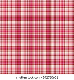 Checkered fabric tartan textile. Vector seamless pattern