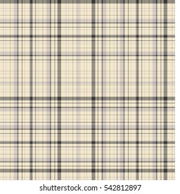 Checkered fabric tartan textile. Vector seamless pattern
