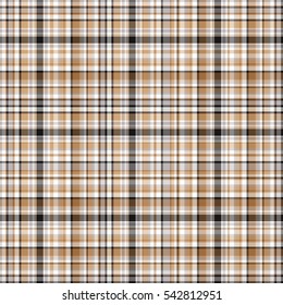 Checkered fabric tartan textile. Vector seamless pattern