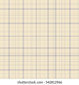 Checkered fabric tartan textile. Vector seamless pattern