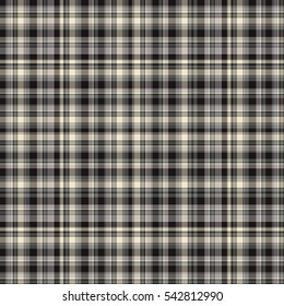 Checkered fabric tartan textile. Vector seamless pattern