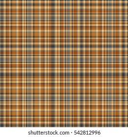 Checkered fabric tartan textile. Vector seamless pattern