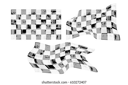 checkered flag background black and white