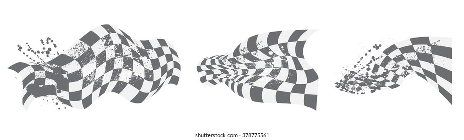 checkered flag background elements black and white