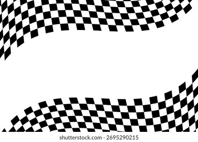 Markierter Flaggenhintergrund. Rallye-Hintergrund abschließen