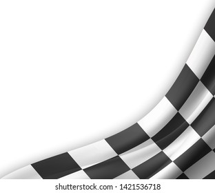 Checkered flag background. race flag design