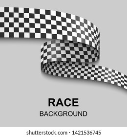 Checkered flag background. race flag design