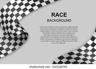 Checkered flag background. race flag design