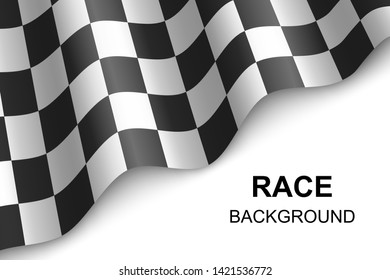 Checkered flag background. race flag design