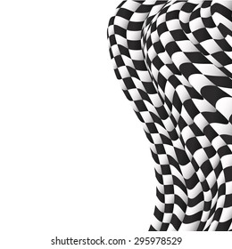 checkered flag background race flag design vector