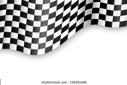 Checkered Flag Background Vector