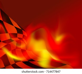 checkered flag background vector race design