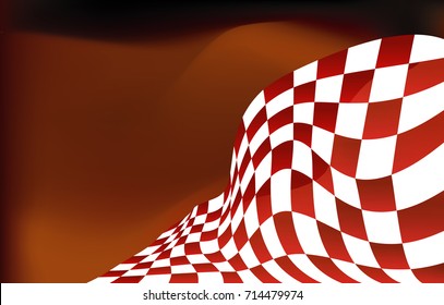 checkered flag background vector race design