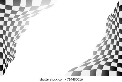 checkered flag background vector race design