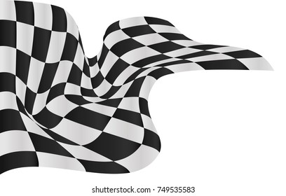 checkered flag background vector race design