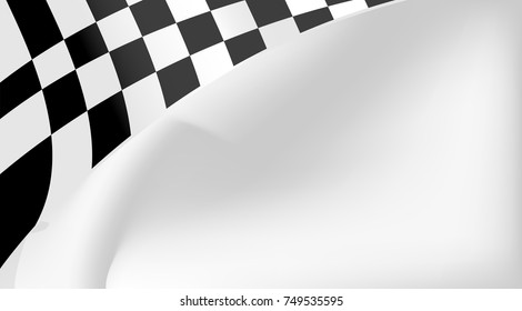 checkered flag background vector race design