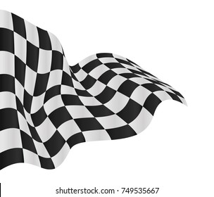 checkered flag background vector race design