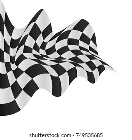 checkered flag background vector race design