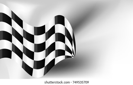 checkered flag background vector race design