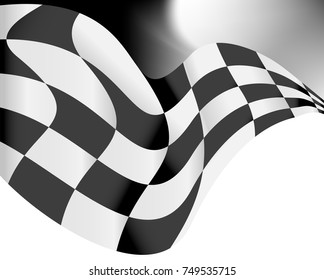 Checkered Flag Background Vector Race Design Stock Vector (Royalty Free ...