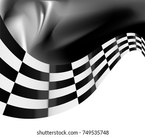 checkered flag background vector race design