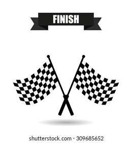 Checkered Flag finish with shadow