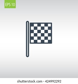 Checkered Flag Icon. 