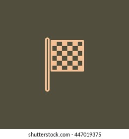 Checkered Flag Icon. 