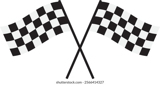 Checkered flag icon illustration, checkered flag