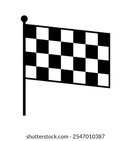 Icono de bandera a cuadros. Bandera de carreras