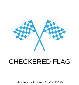 Checkered flag icon. Checkered flag symbol design. Stock - Vector illustration can be used for web