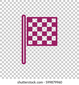 Checkered Flag Icon Vector.