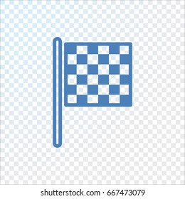 Checkered Flag Icon Vector.