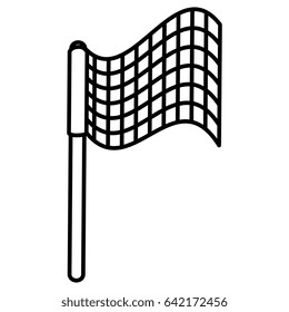 checkered flag isolated icon