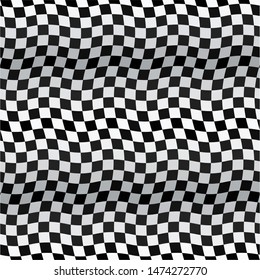 Checkered flag isolated on a white background 