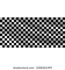 Checkered flag isolated on white and black background. Start and finish racing sport waving. Competition and poster designs