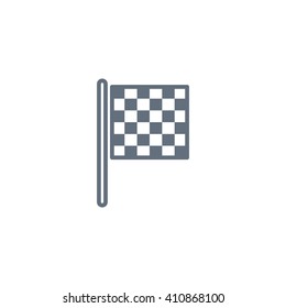 Checkered Flag, old-style vector isolated