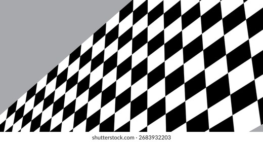 Bandera a cuadros en negro. Eps 10