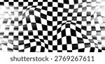 Checkered flag. Race background. Formula one start flag. Racing flag, race pattern. Banner seamless chessboard, checkerboard texture. Wide checker background
