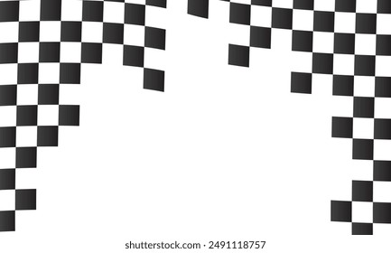 Checkered flag. Race background. Racing flag