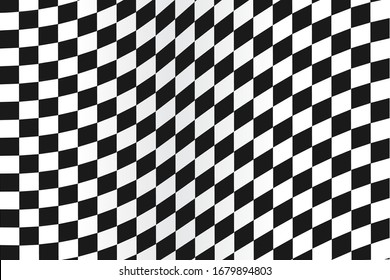 Checkered flag Race flag pattern, vector illustration background.