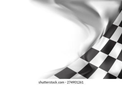 Checkered Flag Racing Background Gray