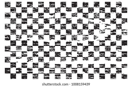 Checkered flag. Racing flag isolated on white.
