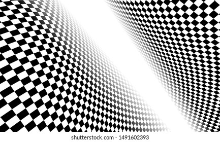 Checkered flag. Racing flag isolated on white. vector eps10