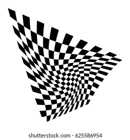 Checkered flag. Racing flag isolated on white.
