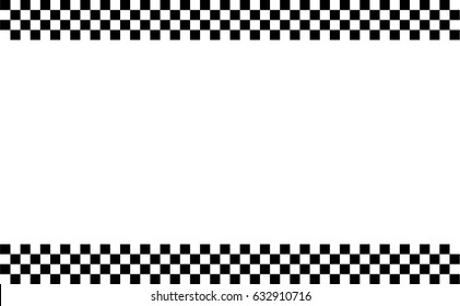 Checkered Flag Racing Flag Isolated On Stock Vector (Royalty Free ...