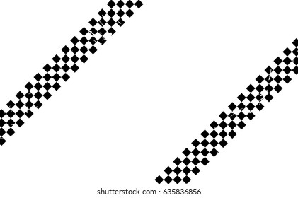 Checkered flag. Racing flag isolated on white.
