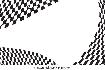 Checkered flag. Racing flag isolated on white.